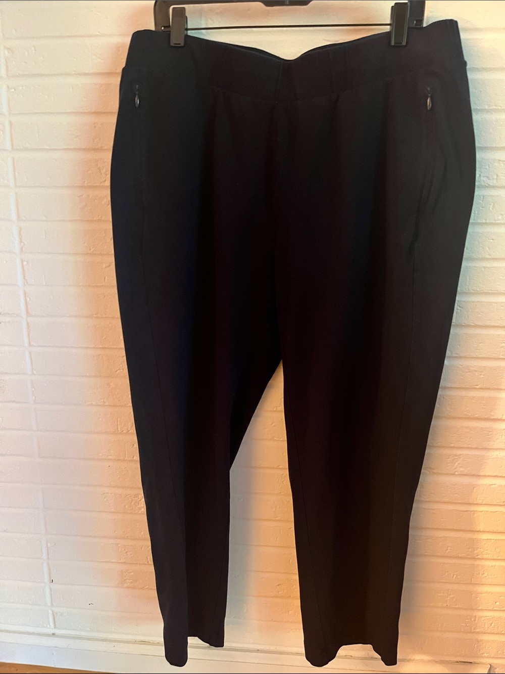 Women's Navy Blue Pull-on Pants – Tailored Straight Leg T by Talbots